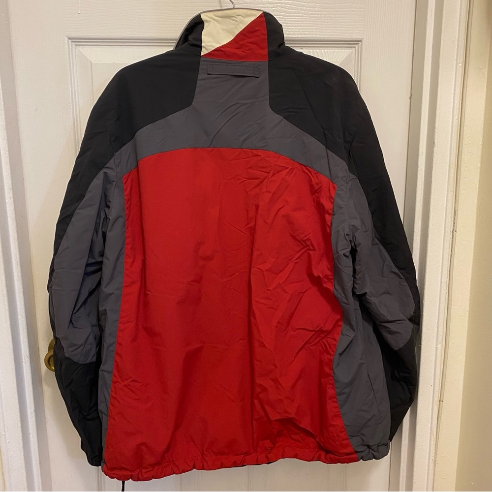 Nautica Men’s Red Black Gray Winter Performance Jacket Reversible XL Zipper - Picture 6 of 16